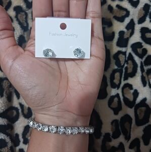 NEW Only Women bling rhinestone stud fashion mini earrings